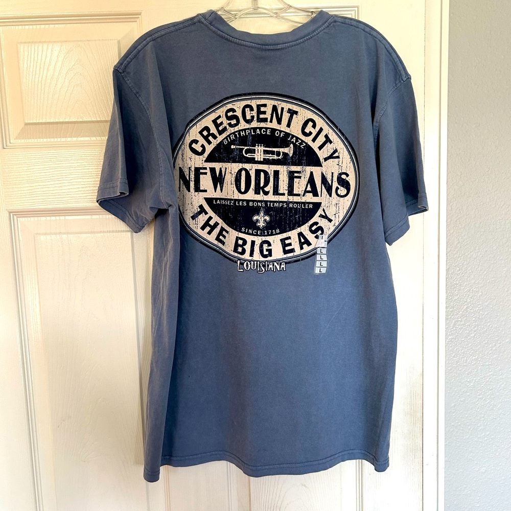 New Orleans “The Big Easy” Heavy Cotton Size: Large T-Shirt
